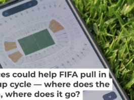 FIFA’s secondary ticket market can be seen on a smartphone screen. Maximilian Haupt / picture alliance via Getty Images